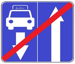 5.12.1 End of Road with a Taxi Lane (Category M1)