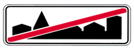 5.24.2 End of a Built-Up Area